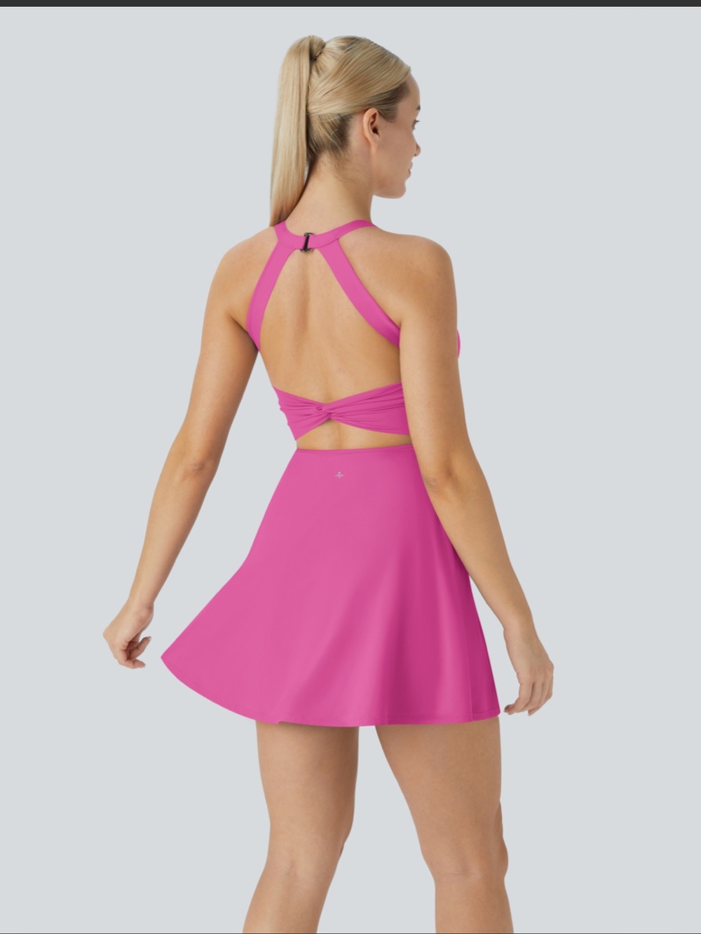 Halara SoftlyZero™Airy Backless Twisted Cool Touch Dance Active Dress-Easy peezy - Picture 2 of 10